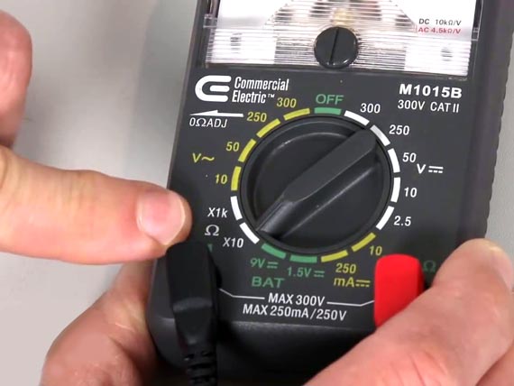 How to use an ohmmeter