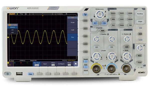 OWON XDS3202E Review - Best Oscilloscope for Guitar Pedal