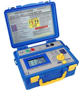 Peaktech P1125 Digital Milli-Ohmmeter Milliohm Tester DLRO